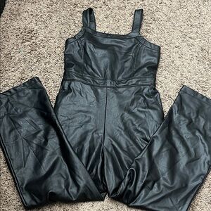 Kids Abercrombie faux leather jumpsuit